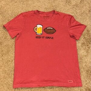 Life is Good Men's Red Graphic T-Shirt